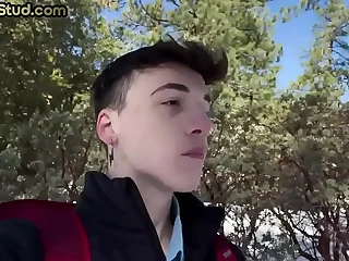 Thraldom bottom twink sucked and fucked by top stud till cum