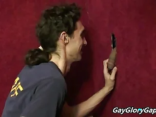 black lady's man get his dick sucked hard by sexy joyful twink 18